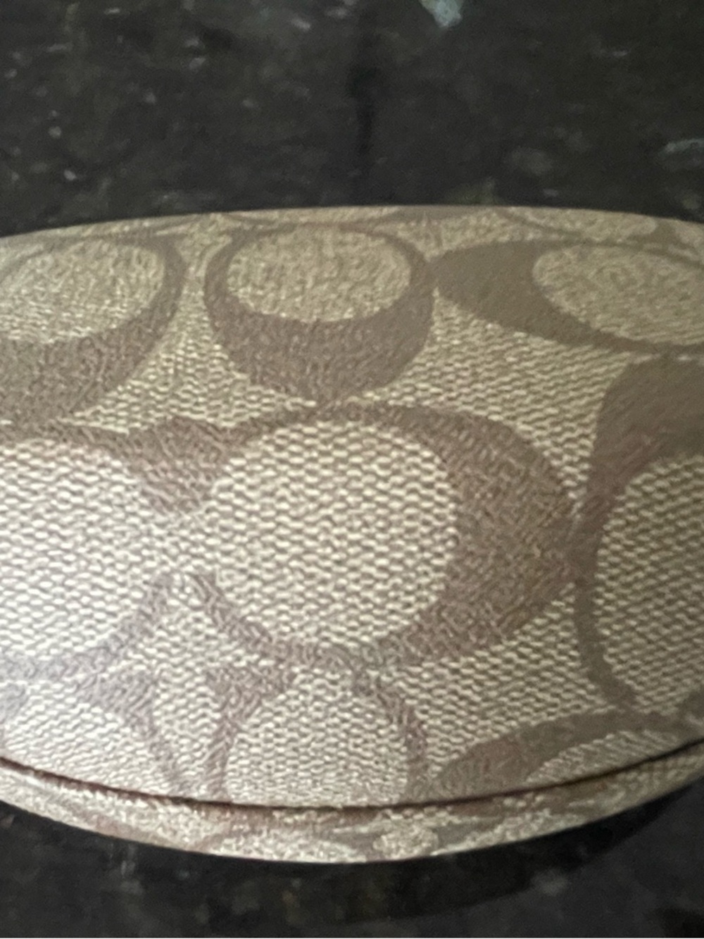 Coach Black Oversized Women's Sunglasses with Beige Signature Case “Ella” - Picture 5 of 9